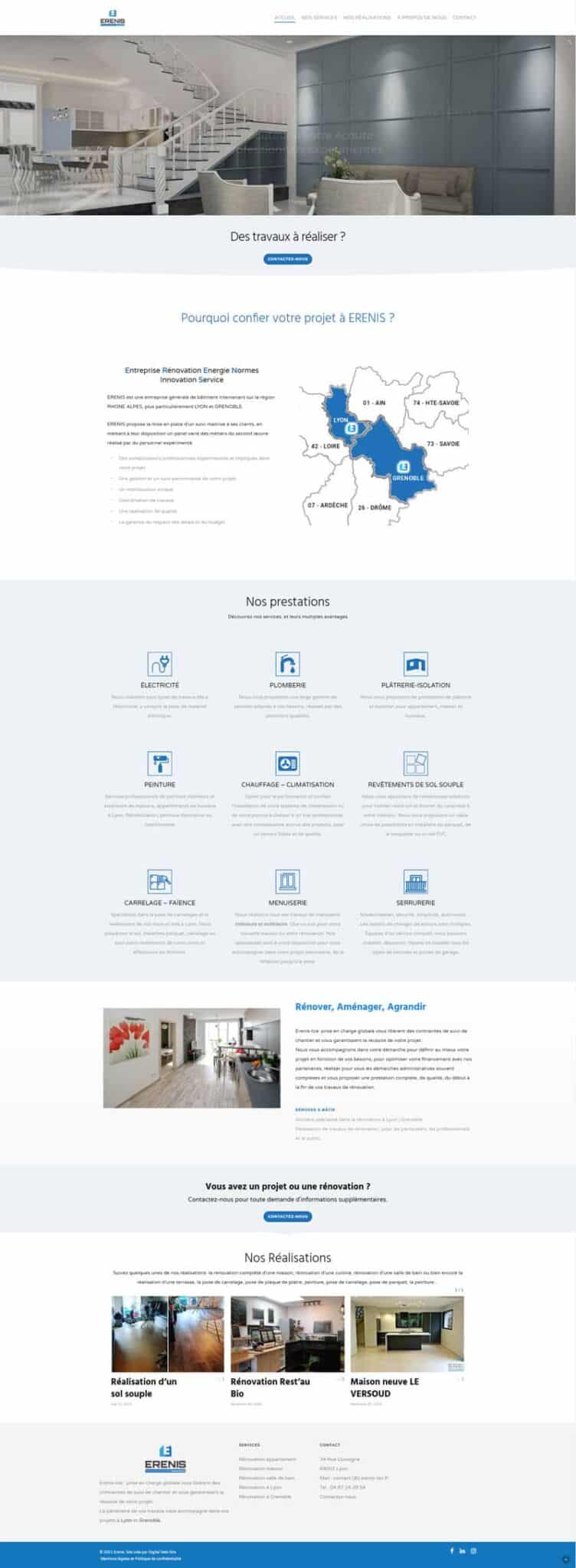 Les Services Erenis, construction, renovation, partenaire ERENIS