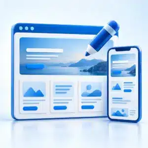 Création de site WordPress Starter : site vitrine adaptable sur ordinateur et mobile